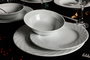 Hermia ALF24Y400 Vajilla de Porcelana Blanca 24 Piezas para Experiencia Gastronómica Elegante y Duradera